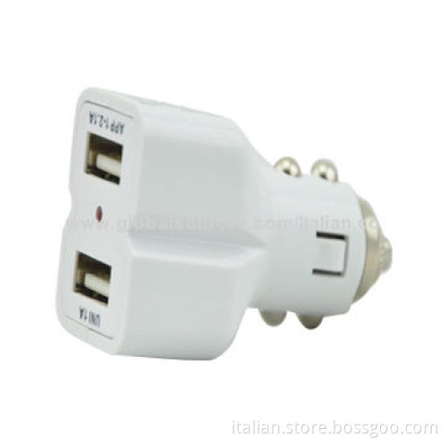 Dual USB In-car Charger with 2.1A Output